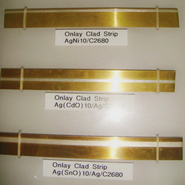 Silver onlay brass strip ship to Europe